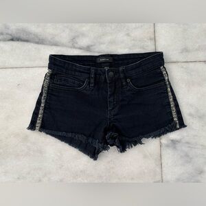 Y2K BEBE Shorts Daisy Duke Cut Off Hot Pants Low Rise Women 24/00 Festival Boho